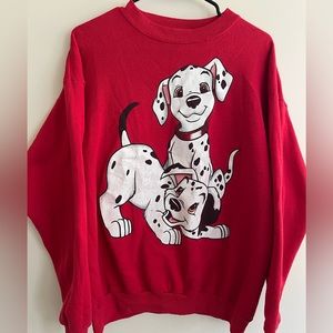 VINTAGE 101 DALMATIANS CREWNECK SWEATER
